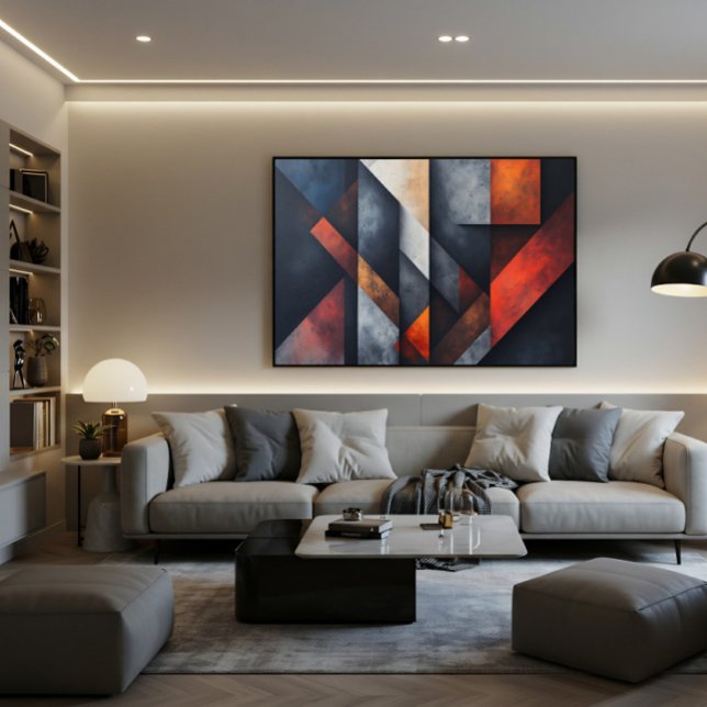 Industrial Geometric Art Canvas Print (Creator Uploaded)