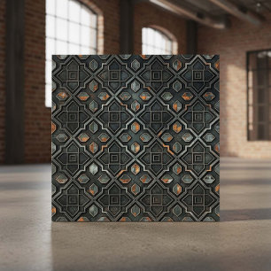 Industrial Geometric Pattern #2 ID1227 Tile