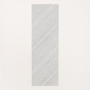 Industrial Grid-Black And White Modern Geometric Yoga Mat