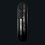 Industrial Grunge American Flag Skateboard<br><div class="desc">SHRED HARD FOR LIFE,  LIBERTY,  AND THE PURSUIT OF AGRO SICK TRICKS with this Industrial,  Grunge American Flag Deck!</div>