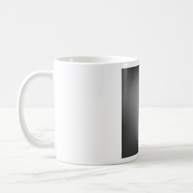 Industrial Grunge Exclamation Mark Symbol Coffee Mug (Left)