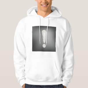Industrial Grunge Exclamation Mark Symbol Hoodie