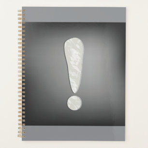 Industrial Grunge Exclamation Mark Symbol Planner