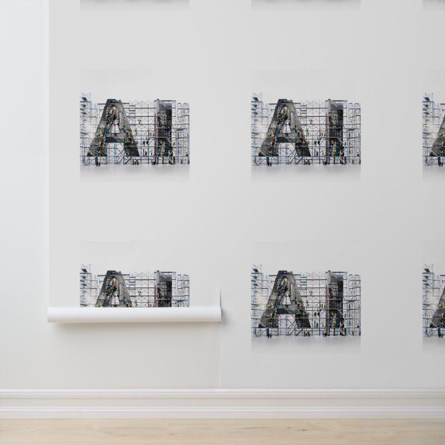 Industrial Letterform Architecture Art Wallpaper (Application)