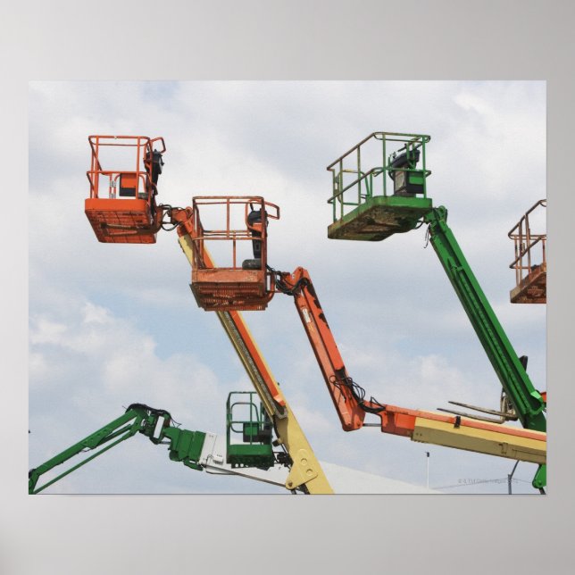 Industrial lifting platforms poster (Front)