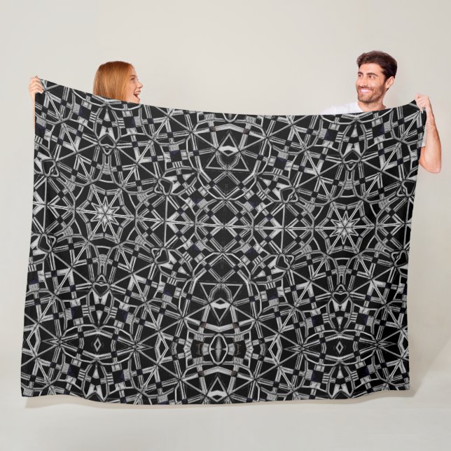 Industrial Mandala  Fleece Blanket (In Situ)