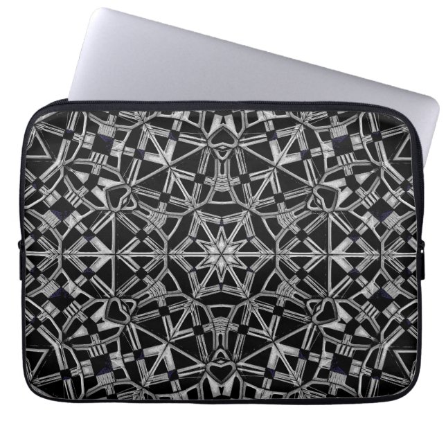 Industrial Mandala  Laptop Sleeve (Front)