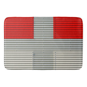 Industrial Metal Wall Bath Mat – Textured & Modern
