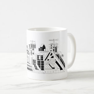 Industrial Metallurgical Combine Silhouette  Coffee Mug