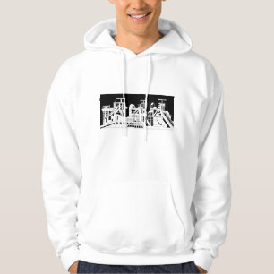Industrial Metallurgical Combine Silhouette Men’s Hoodie
