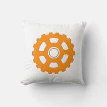 Industrial Orange Gear Cogwheel