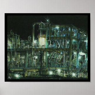 Industrial Painting - Original Acrylic Painting Poster