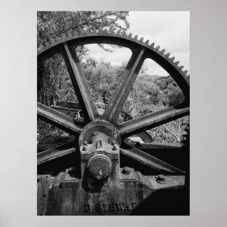 Industrial Photo - Rum Distillery Bearing and Gear Poster