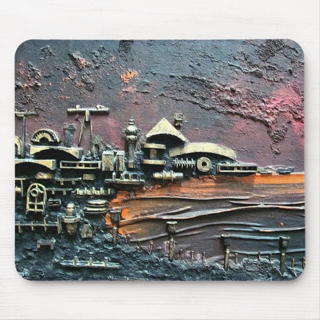 Industrial Port-part 1 by rafi talby Mouse Pad (Front)