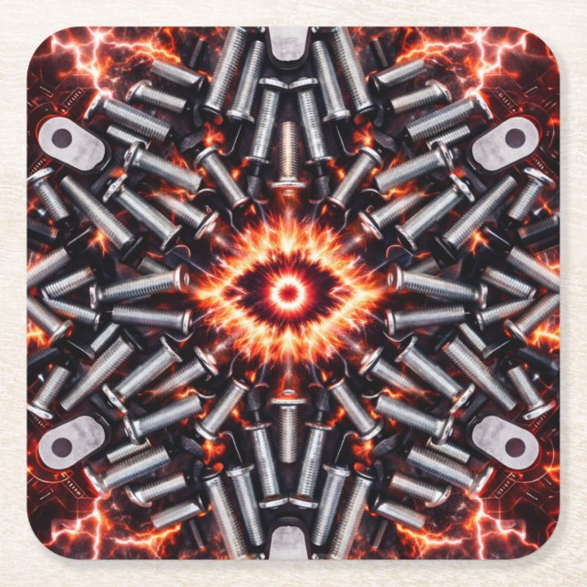 Industrial Pulse - High-Voltage Coaster Set (Front)