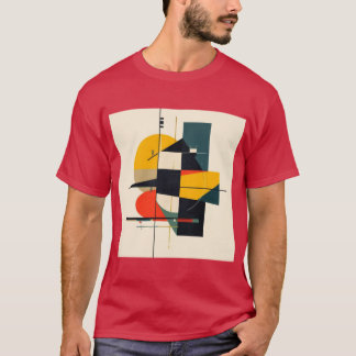 Industrial Rhythm Abstract Art T-Shirt