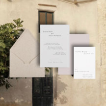 Industrial Roman Wedding Invitation