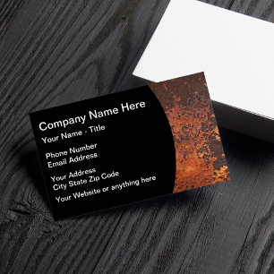 Industrial Rust Look Design Business Card
