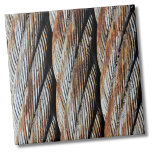 Industrial Rustic Metal Rope Tile<br><div class="desc">Unique print made up of a photo of a rusty distressed twisted metal cable rope! Perfect for the beach lover, nautical theme, or a rustic industrial pattern. Whether you want to use this tile as a little coaster or trivet for a drink or plate... or you want to go big...</div>