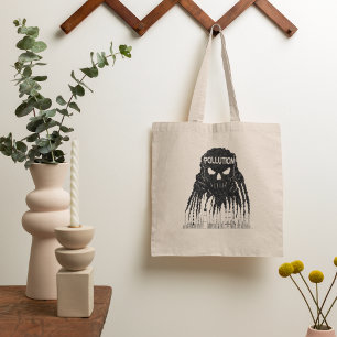Industrial Smog Monster Cloud Tote Bag