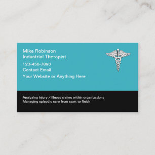Industrial Therapist Medical Professional Business Card