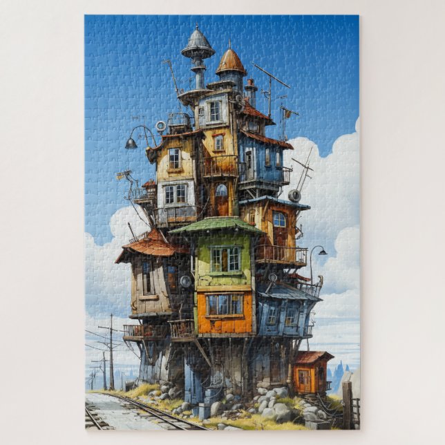 Industrial Treehouse Puzzle (Vertical)