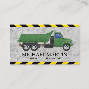 Industrial Truck Licensed Operator Business Card