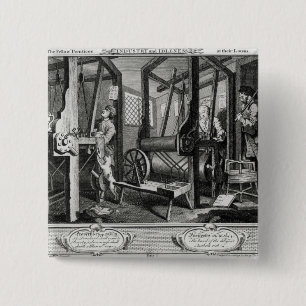 Industry and Idleness 15 Cm Square Badge