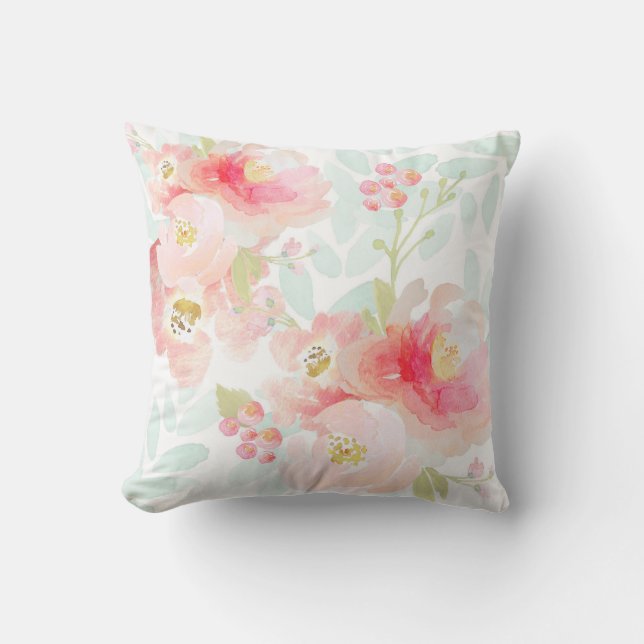 Indy Bloom Pink Plush Pillow (Front)