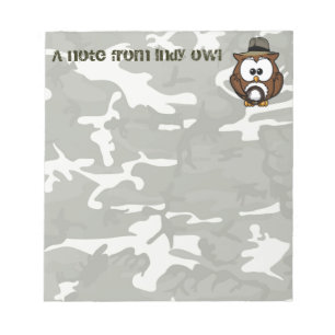 Indy owl notepad