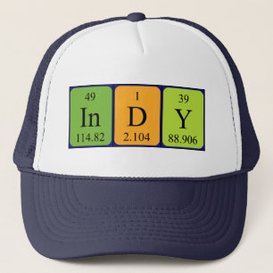 Indy periodic table name hat
