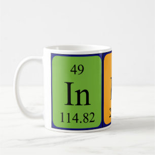 Indy periodic table name mug