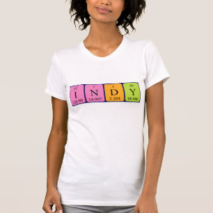 Indy periodic table name shirt