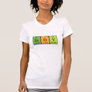 Indy periodic table name shirt
