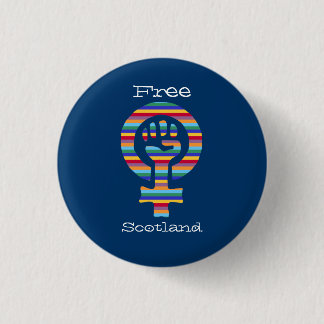 Indy Scottish Independence Feminist Symbol Pinback 3 Cm Round Badge