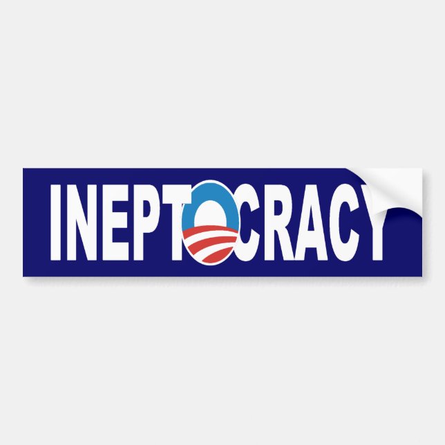 Ineptocracy Bumper Sticker (Front)