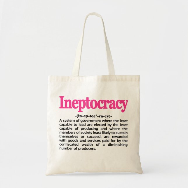 Ineptocracy Definition Bag (Front)