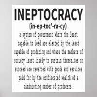Ineptocracy Definition - Funny Political Saying 