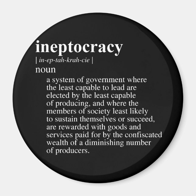 Ineptocracy Definition.png Magnet (Front)