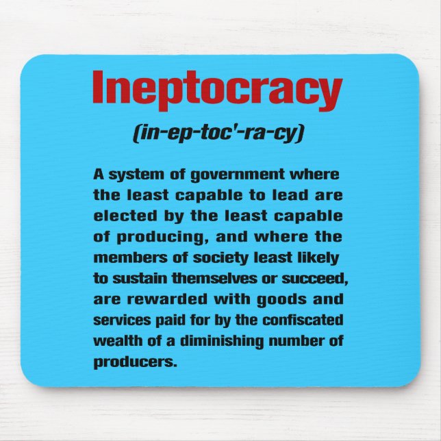 Ineptocracy Mousepad (Front)
