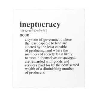 INEPTOCRACY NOTEPAD