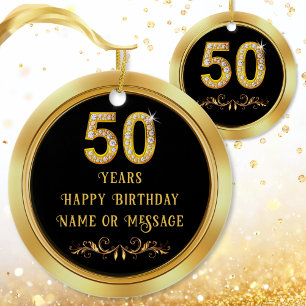 Inexpensive 50th Birthday Gift Ideas 50th Birthday Ceramic Tree Decoration