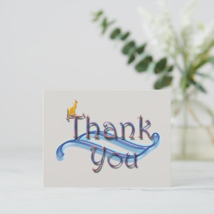 Inexpensive Cat Sitter Thank You Appreciation Postcard