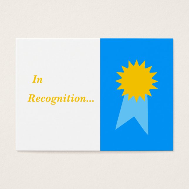 Inexpensive Everyday Student Blue Ribbon Gold Star (Front)