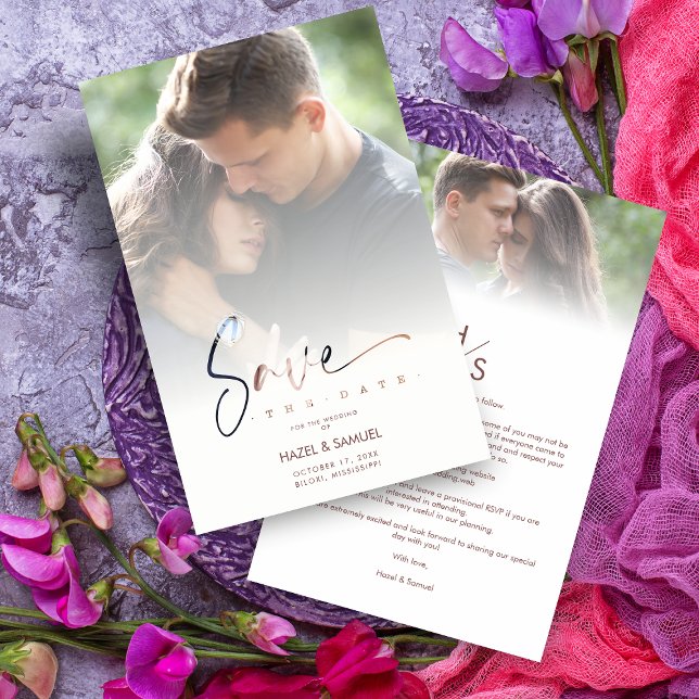 Inexpensive Low Cost Modern Vellum Effect Wedding (Creator Uploaded)