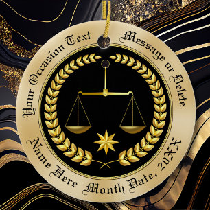 Inexpensive Personalised Lawyer Ornaments, Ceramic Tree Decoration