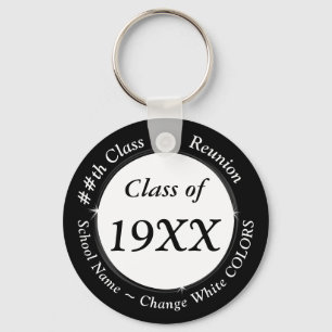 Inexpensive Personalized 20th High School Reunion Key Ring