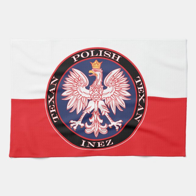 Inez Polish Texan Tea Towel (Horizontal)