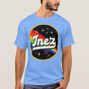 Inez Rainbow In Space Vintage Style T-Shirt