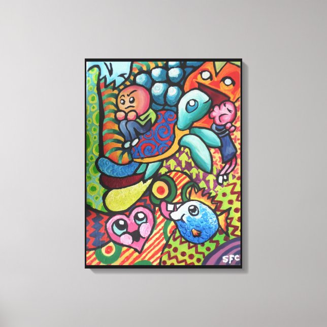 InFancy By Squid Fear City Canvas Print (Front)